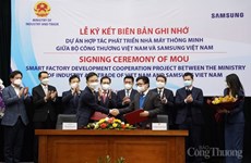 Ministerio vietnamita y Samsung cooperan para desarrollar planta inteligente