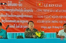Ministerio de Defensa de Vietnam entrega obras de reparación a Laos