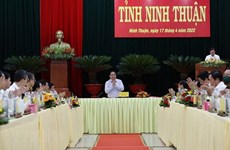 Primer ministro urge a Ninh Thuan a buscar nuevos motores para el desarrollo