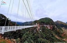 Puente de cristal más largo del mundo en Vietnam cautiva a medios internacionales 