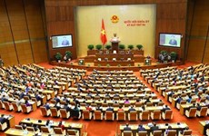 Inauguran tercer período de sesiones de Asamblea Nacional de Vietnam 