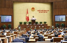 Asamblea Nacional de Vietnam debate programa de confección de leyes y ordenanzas