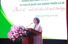 Celebran Día Mundial Sin Tabaco en Hanoi