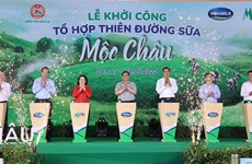Premier de Vietnam inaugura construcción del complejo Moc Chau Milk Paradise