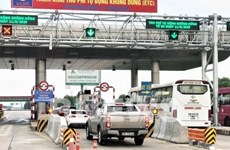 Comienzan aplicación del cobro electrónico de peajes en autopista Hanoi-Hai Phong