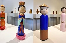 Exhiben en Hanoi muñeca japonesa Kokeshi 