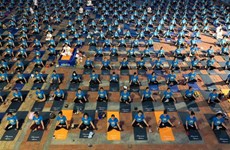 Nutrida participación en Festival Internacional de Yoga - Da Nang 2022