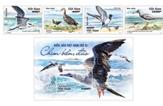 Presentan tercer conjunto de sellos sobre mar e islas de Vietnam