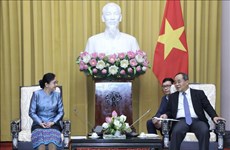 Oficinas presidenciales de Vietnam y Laos fortalecen lazos
