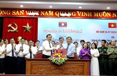 Provincias vietnamita y laosiana promueven cooperación