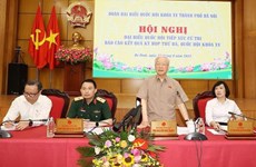 Máximo dirigente partidista vietnamita dialoga con electores de Hanoi 