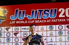 Luchadores vietnamitas de jiu-jitsu ganan cuatro oros en Copa mundial de playa