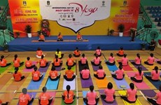 Celebran Día Internacional del Yoga en Ba Ria - Vung Tau