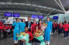  Vietnam Airlines acompaña a atletas vietnamitas a los XI Juegos Paralímpicos de la ASEAN