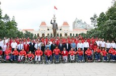 Juegos Paralímpicos de ASEAN 2022: delegación vietnamita comienza el viaje hacia la conquista