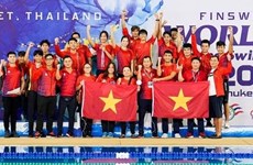  Vietnam se sitúa en primer lugar en Copa Mundial de Natación con Aletas en Piscina