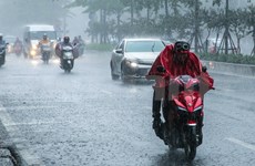 Registran lluvias fuertes en regiones del norte y centro de Vietnam 