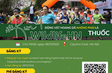 Carrera por protección de animales salvajes se efectuará en Hanoi 