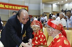 Reitera presidente de Vietnam prioridad concedida a cuidado de ancianos