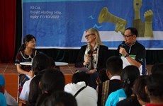 Estudiantes en Quang Tri se unen a evento contra el matrimonio infantil