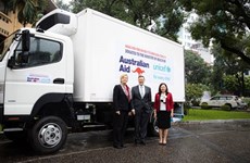 Australia apoya a Vietnam con camiones frigoríficos de transporte de vacunas contra COVID-19