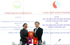 Vietnam y Laos fortalecen cooperación en gestión de recursos naturales y entorno