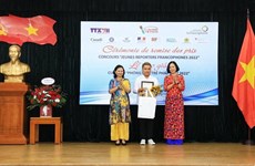 Entregan premios del VII Concurso “Joven Reportero Francófono”