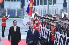 En Bangkok ceremonia oficial de bienvenida al presidente vietnamita