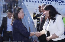 Vicepresidenta vietnamita llega a Túnez para participar en la XVIII Cumbre de la Francofonía