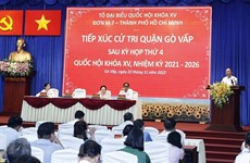 Presidente vietnamita se reúne con votantes de Ciudad Ho Chi Minh