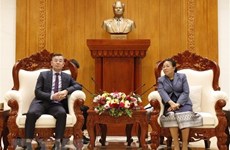 Delegación de Auditoría Estatal de Vietnam continúa actividades de trabajo en Laos