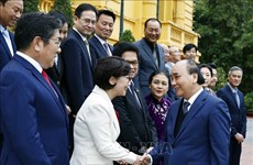 Presidente recibe a representantes de organizaciones de los surcoreanos en Vietnam