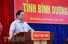 Premier insta a Binh Duong a lograr un desarrollo rápido y sostenible