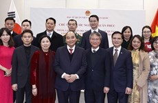 Presidente vietnamita se reúne con comunidad vietnamita en Corea del Sur