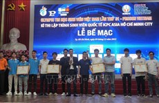 Entregan premios a ganadores de la Olimpiada de Informática de Vietnam