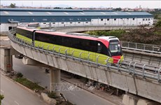Eficiencia de ferrocarril urbano Nhon-Hanoi alcanza 99,65 por ciento