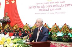 Máximo dirigente vietnamita enaltece aportes de veteranos a construcción y defensa nacional