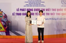 Lanzan en Vietnam concurso de escritura de UPU de 2023