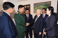 Secretario general del PCV visita provincia de Thai Nguyen 