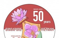 Anuncian ganador del concurso de diseño de logotipo sobre lazos diplomáticos Vietnam - Singapur