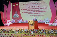 Conmemoran 60 aniversario de visita de Tío Ho a provincia de Vinh Phuc