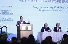 Primer ministro asiste al Foro empresarial Vietnam-Singapur