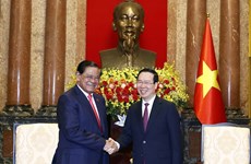 Presidente vietnamita recibe a viceprimer ministro de Camboya