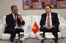 Subtitular del Parlamento vietnamita sostiene encuentros con dirigentes de UIP y Laos
