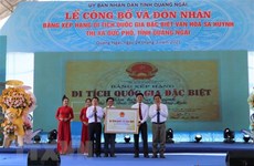 Entregan reconocimiento de reliquia nacional especial a cultura vietnamita Sa Huynh
