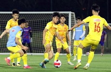 Sub-23 de Vietnam está listo para partido contra Kirguistán en Copa Doha 2023