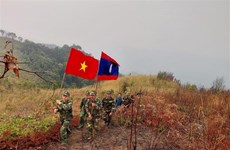 Vietnam y Laos realizan patrulla en línea fronteriza común