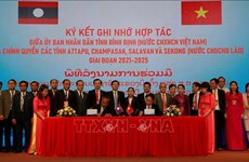 Provincia vietnamita firma acuerdo de cooperación con localidades laosianas