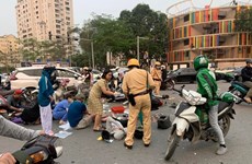 Inician procedimiento legal contra conductor causante de grave accidente de tráfico en Hanoi