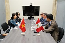Presidenta peruana valora nexos de cooperación con Vietnam 
